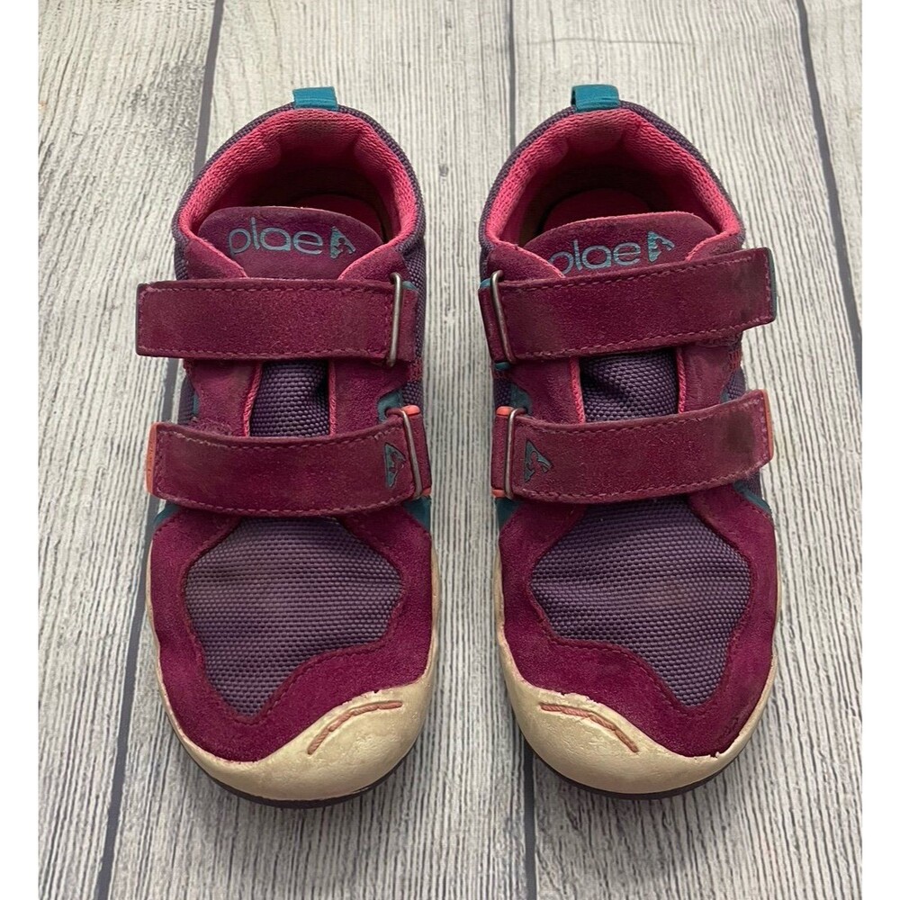 Pink plae Girl Shoes, Size Youth 12
